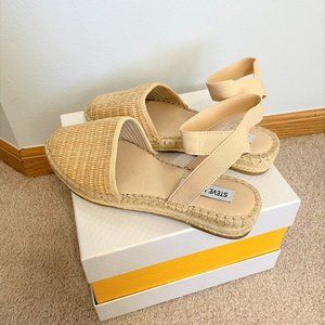 Steve Madden Merlene Wicker Espadrille Sandals